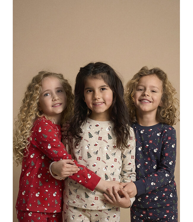 Minymo Weihnachst Pyjama Scarlet Sage