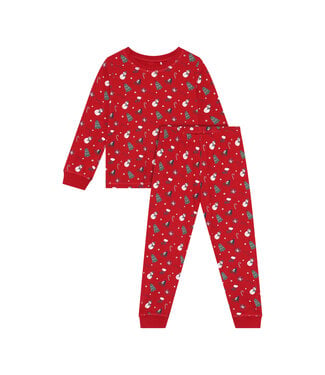 Minymo Weihnachst Pyjama Scarlet Sage