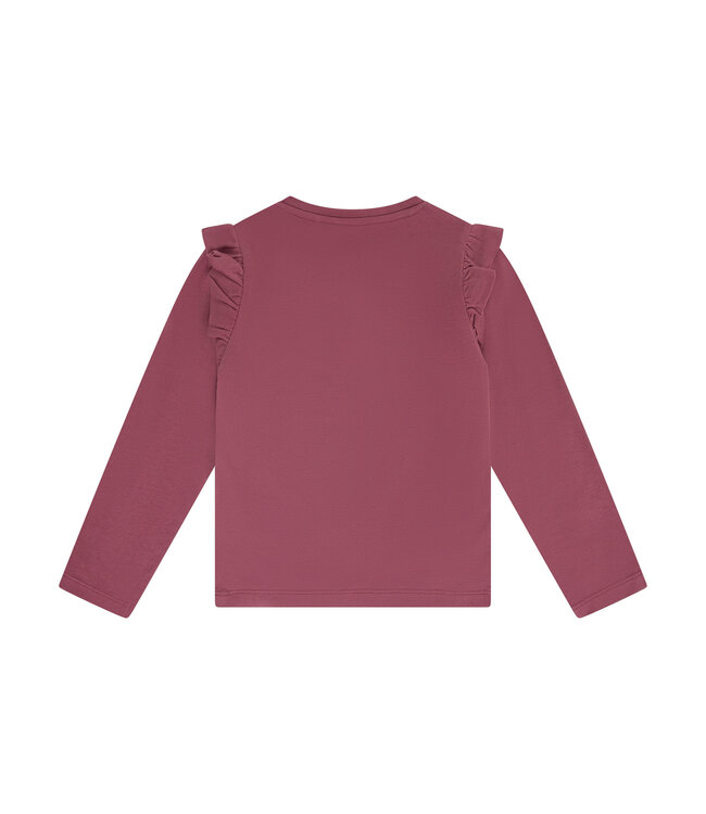 Minymo Mädchen Langarmshirt Crushed Berry