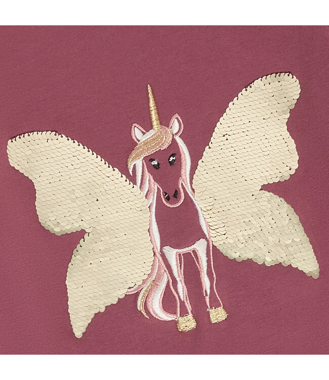 Minymo Mädchen Langarmshirt Crushed Berry