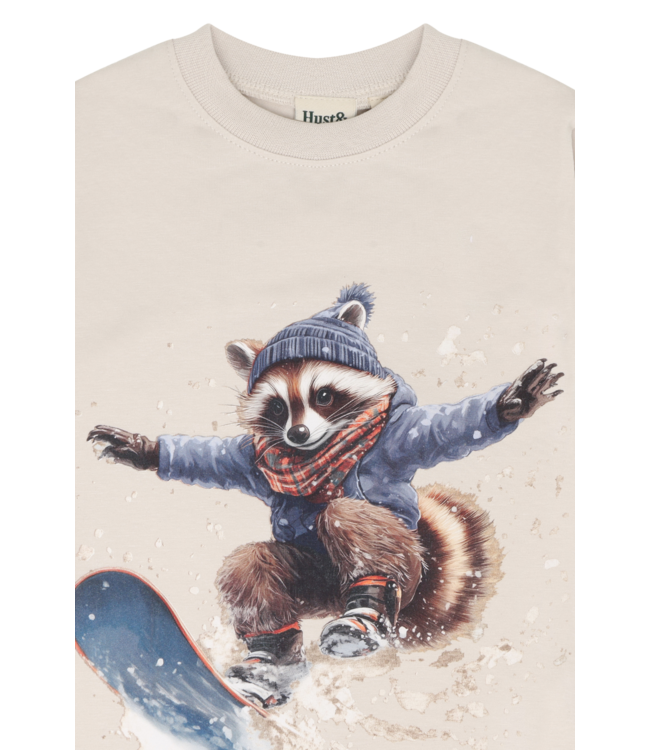 Hust & Claire Jungen Langarmshirt Anton Waschbär