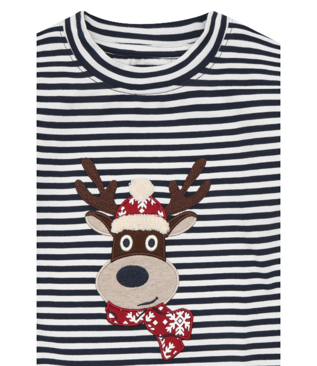 Hust & Claire Jungen Weihnachts Langarmshirt Anton Deer