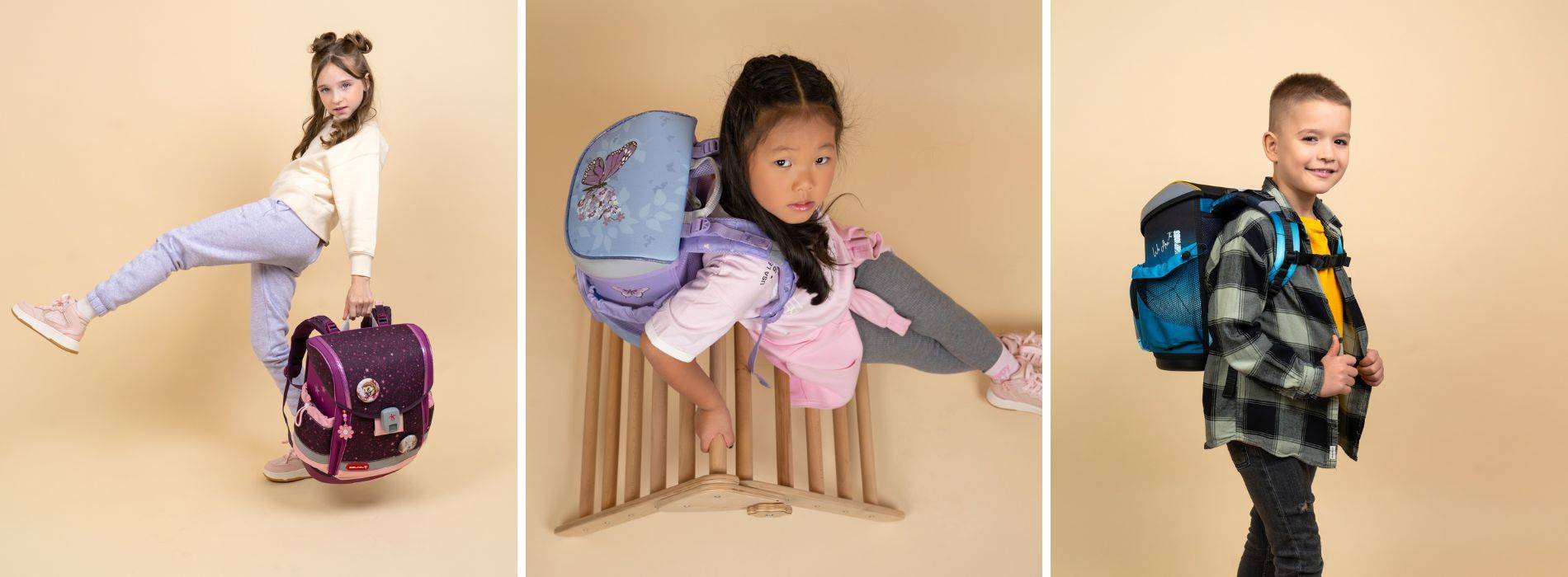 Schulthek und Kindergartenrucksacke