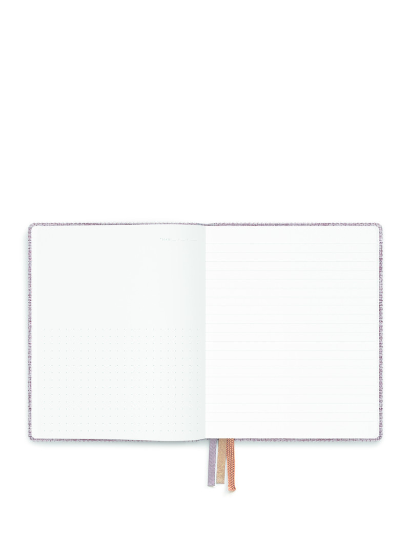 Linen notebook A6 - dotted grid / lined - Fluorite - FSC Mix Credit