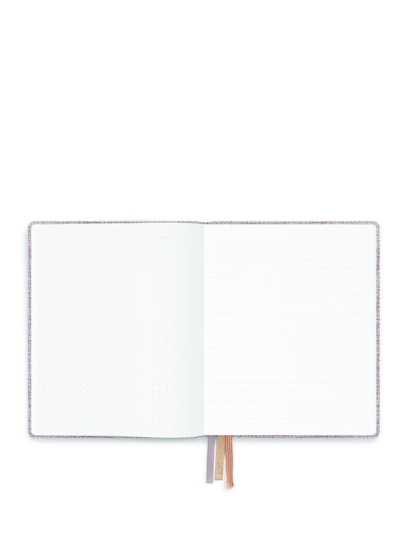 Linen notebook A6 - dotted grid / lined - Fluorite
