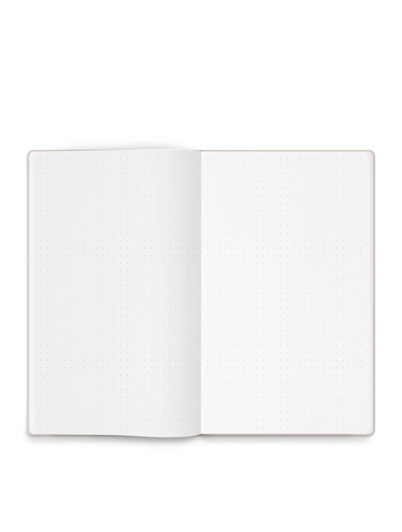 Notebook refill 12x20, dotted grid - Almond