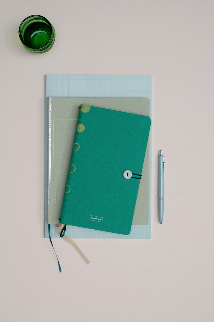 Notebook button - Emerald