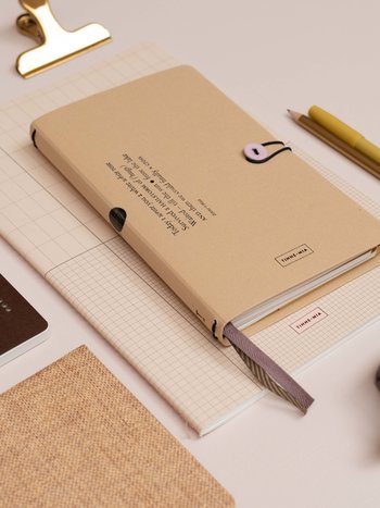 Notebook button - Almond