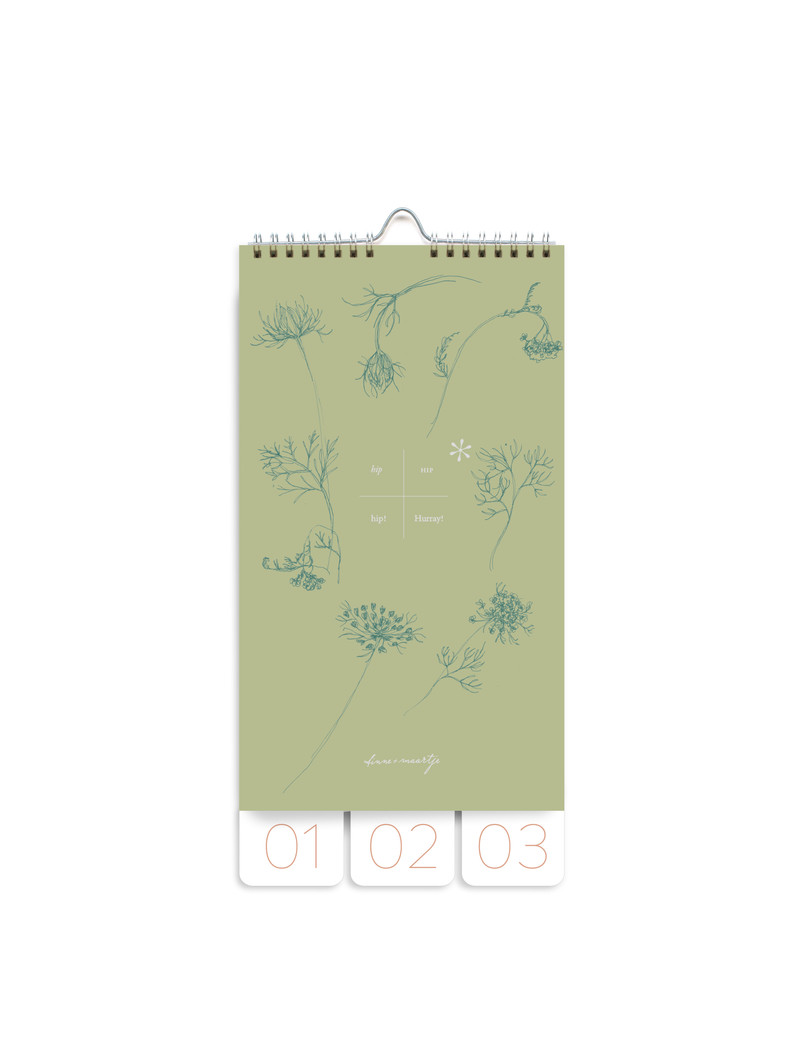 Birthday Calendar -  Graphic Botanique