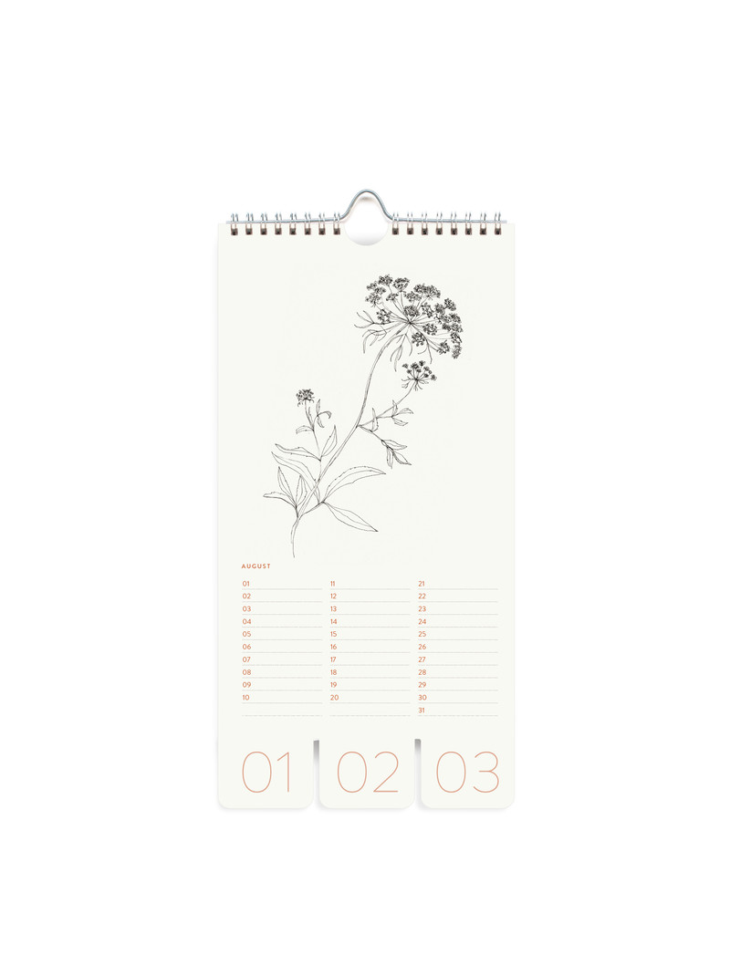 Birthday Calendar -  Graphic Botanique