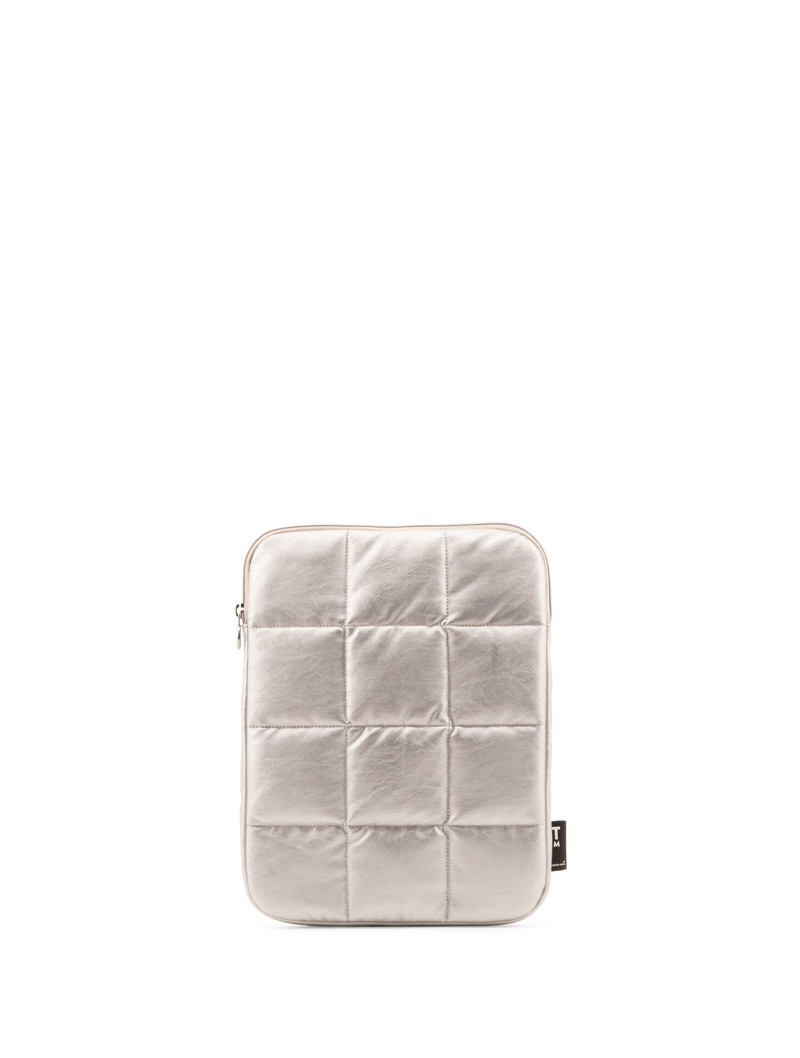 Puffy laptop Pouch - Silvery