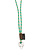 Lore Puffy Key lanyard - Stripes Bright Moss