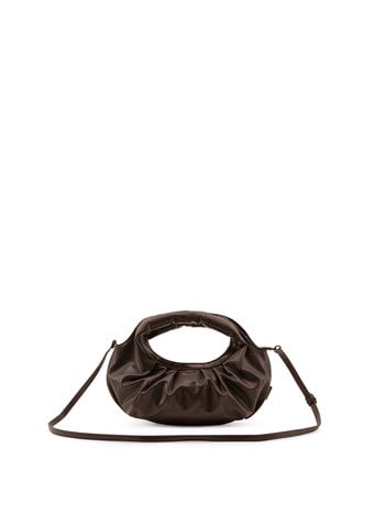 Denis Puffy Baguette bag - Seal Brown