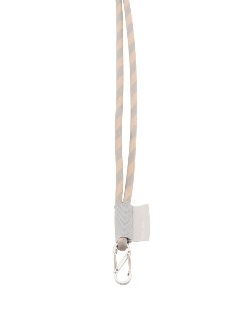 Elia Puffy Key lanyard long - Stripes Blush