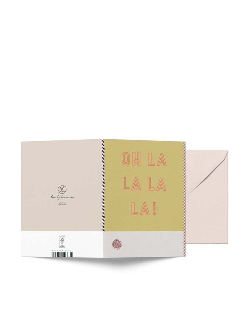 Greeting card - OH LA LA LA LA!