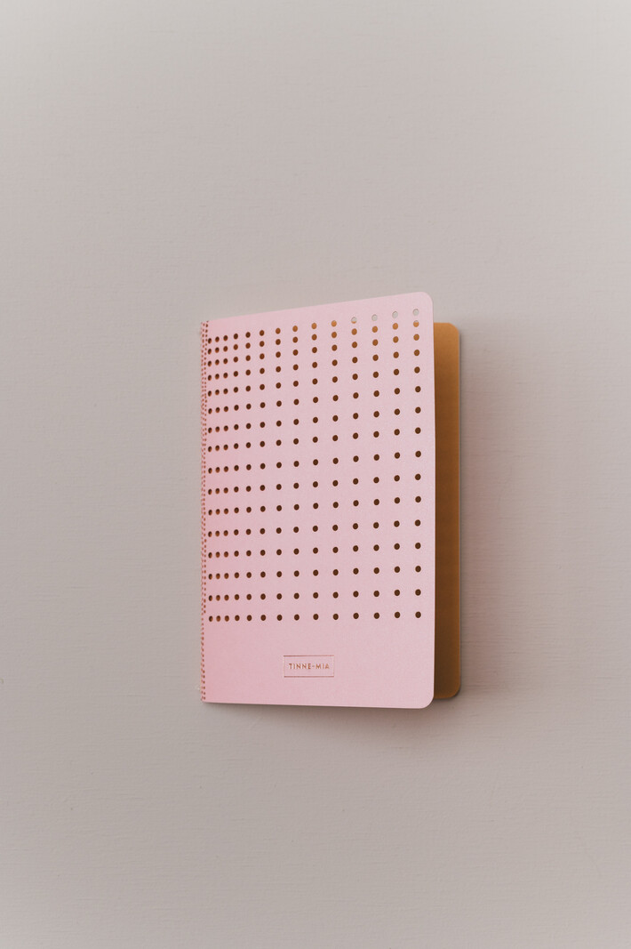 Notitieboekje A6 - Gridded Pink