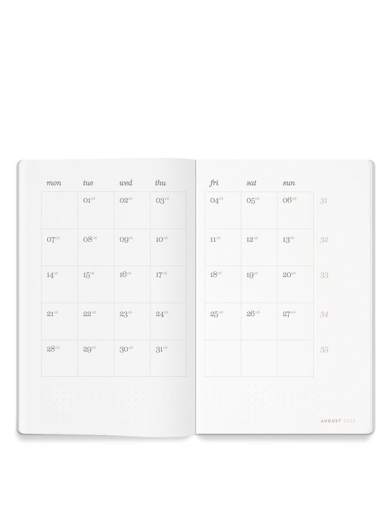 Monthly Planner Book 2024 - Viola