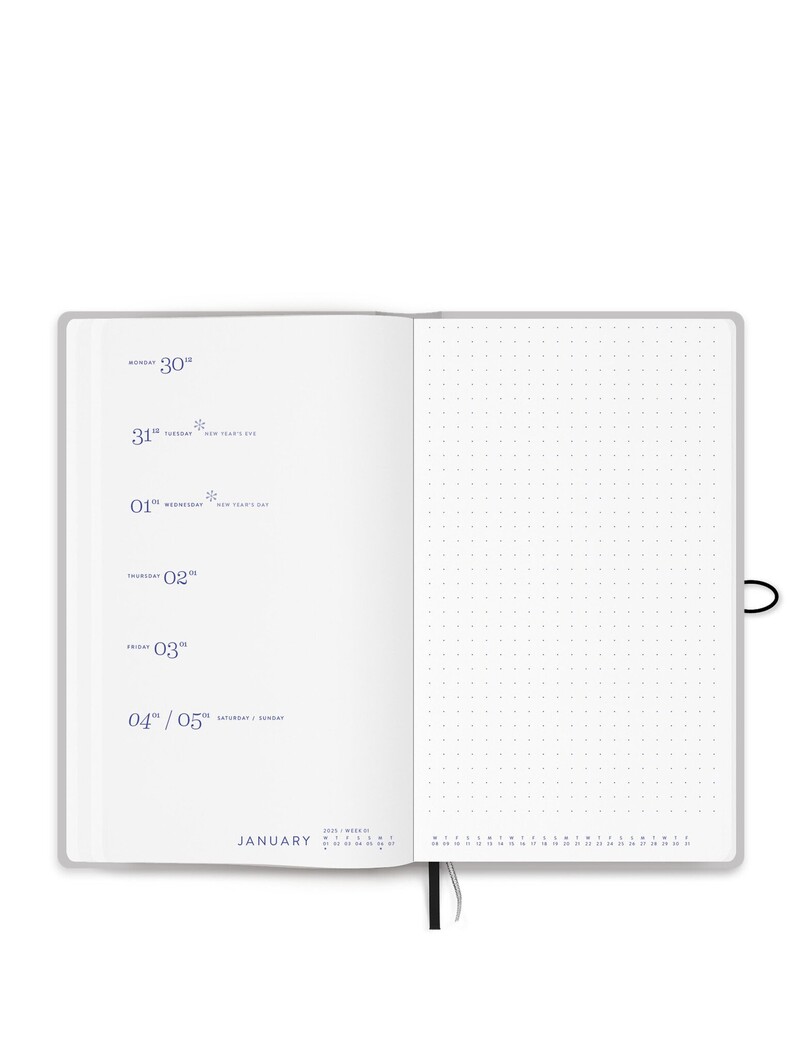 Planner with button 2025 - Arabesque