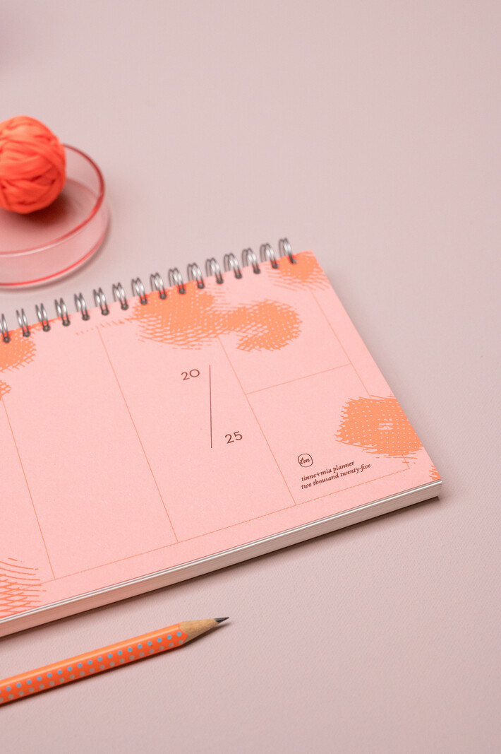 Weekplanner 2025 - Orange Rose