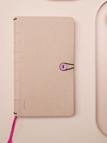 Notebook button - Pebbles