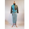 Kebaya casual turquoise met bijpassende sarong songket
