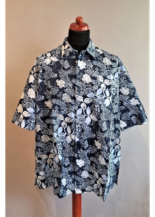 Batik overhemd korte mouw  0211-01
