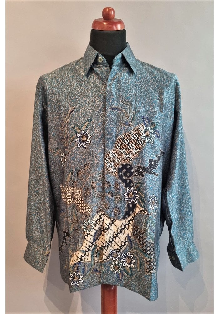 Batik overhemd lange mouw 1006-10