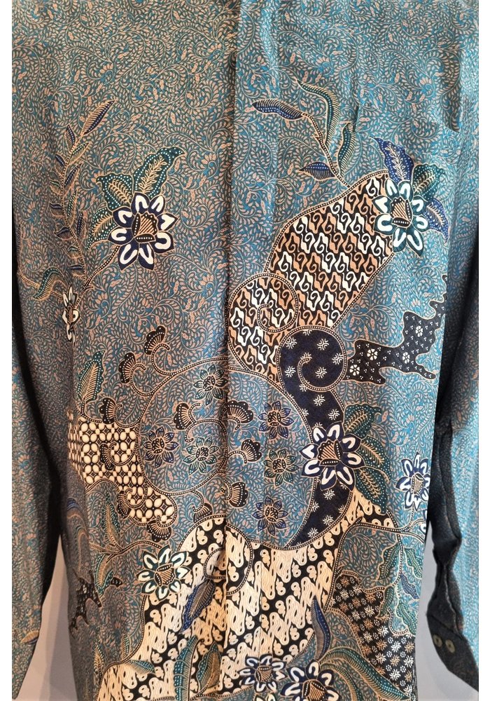 Batik overhemd lange mouw 1006-10