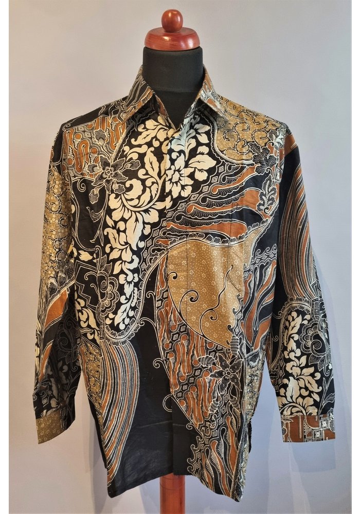 Batik overhemd lange mouw 1006-12