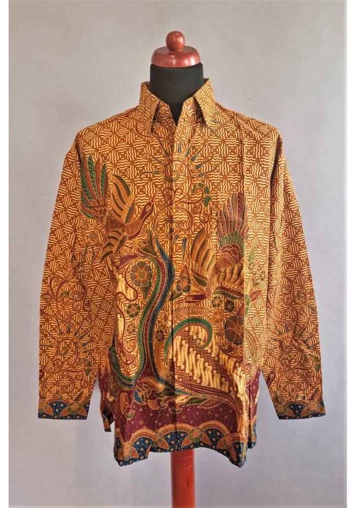 Batik overhemd lange mouw 1609-08