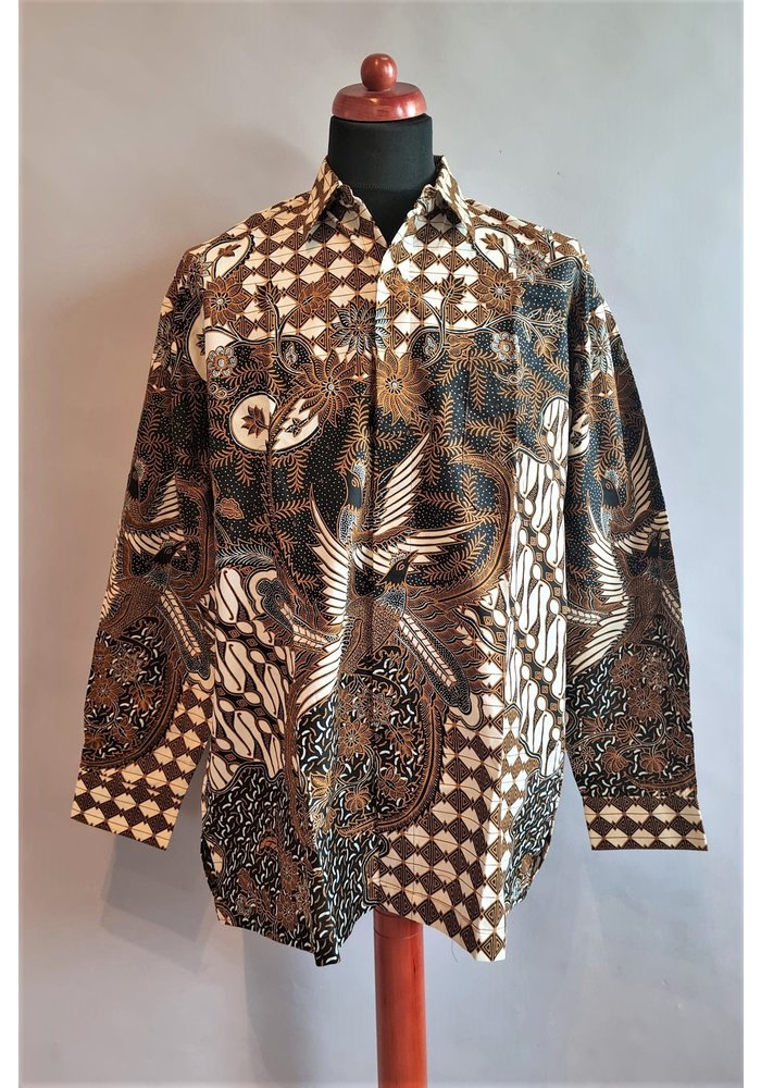 Batik overhemd lange mouw 1310-02