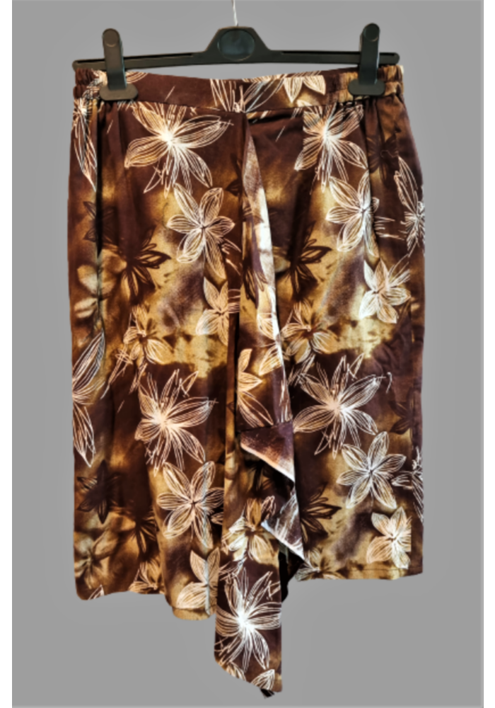 Batik rok donker bruin