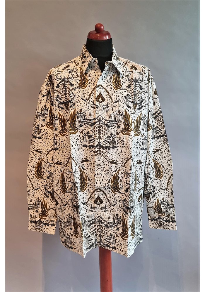 Batik overhemd lange mouw 2011-01