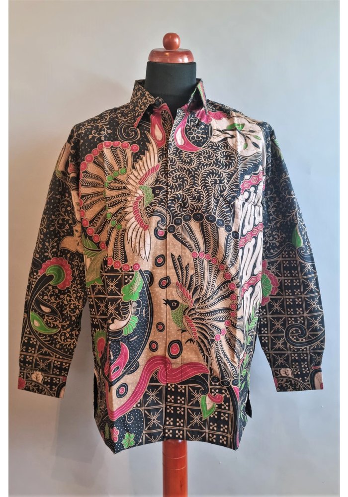 Batik overhemd lange mouw 2602-05