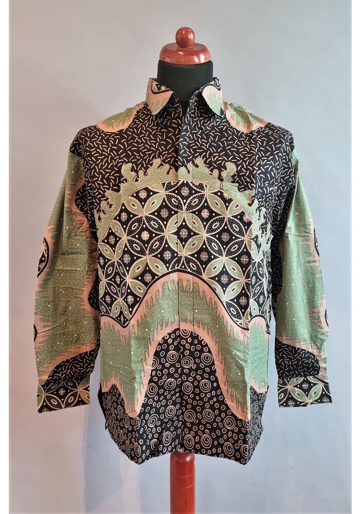 Batik overhemd lange mouw 2505-03