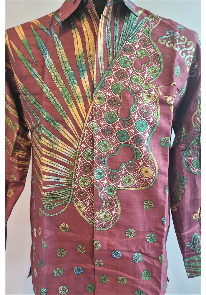 Batik overhemd lange mouw 2505-10