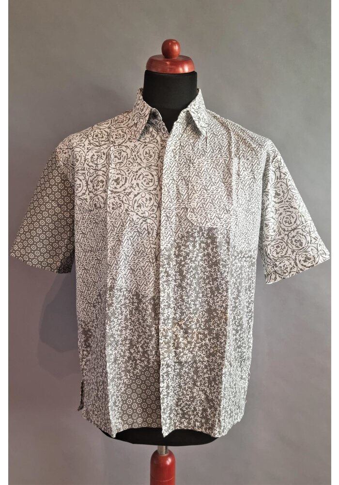 Batik overhemd korte mouw 0207-01