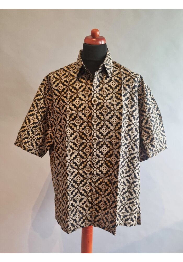 Batik overhemd korte mouw 2309-06