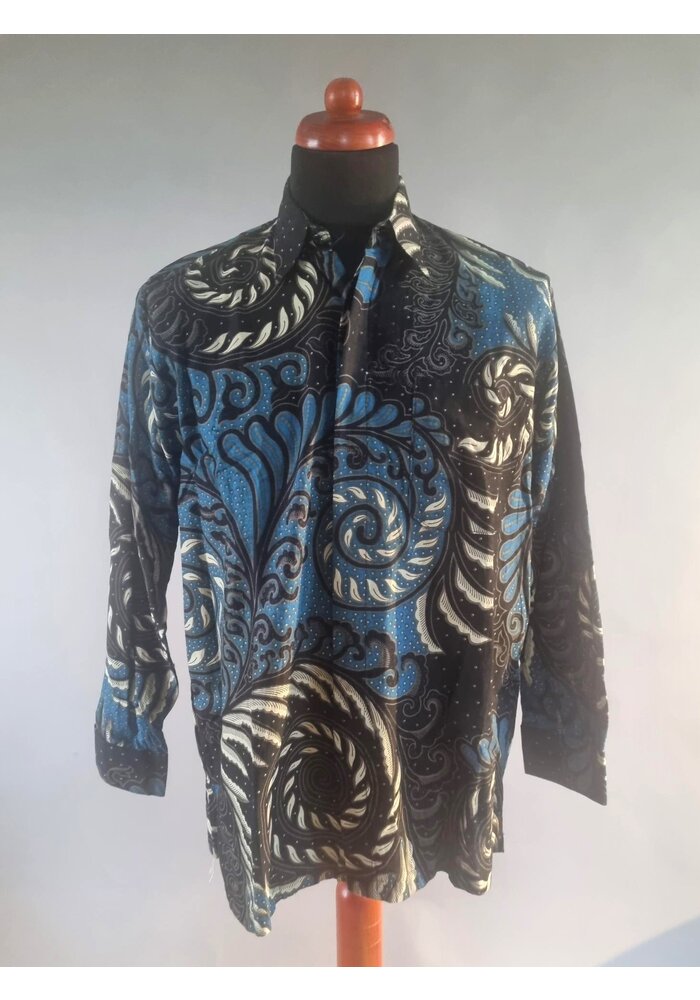 Batik overhemd lange mouw 0612-04