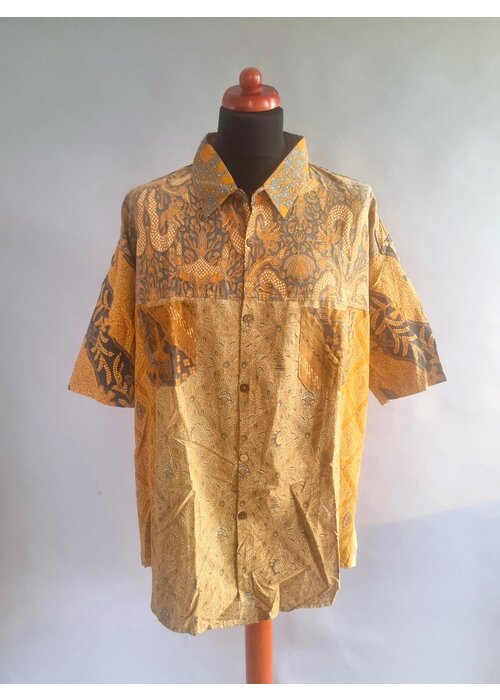Batik overhemd korte mouw 0812-04