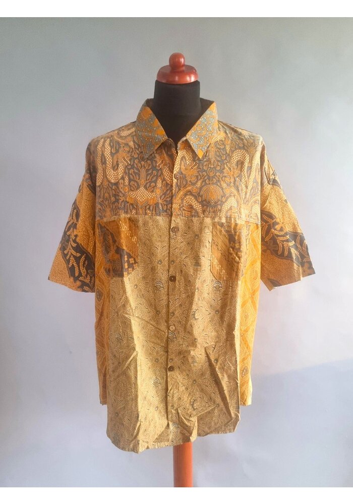 Batik overhemd korte mouw 0812-04