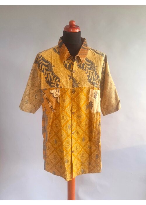 Batik overhemd korte mouw 0812-05