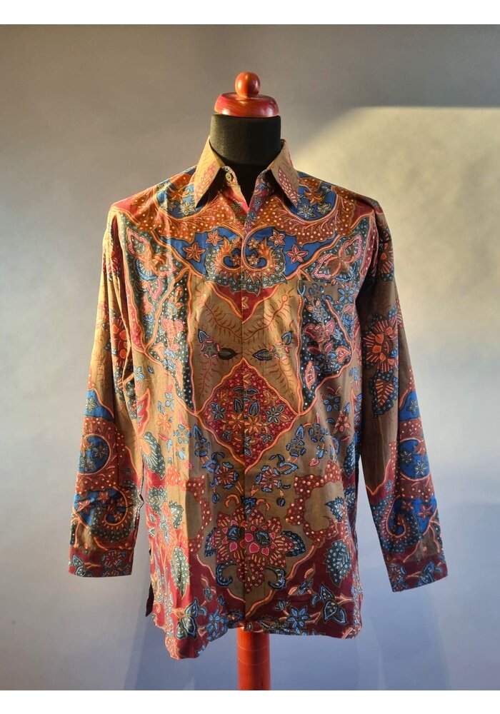 Batik overhemd lange mouw 1112-08