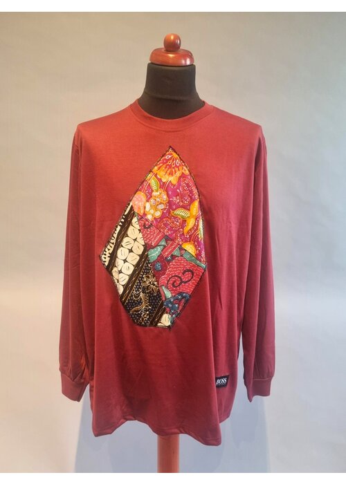 T-shirt batik lange mouw 1901-05