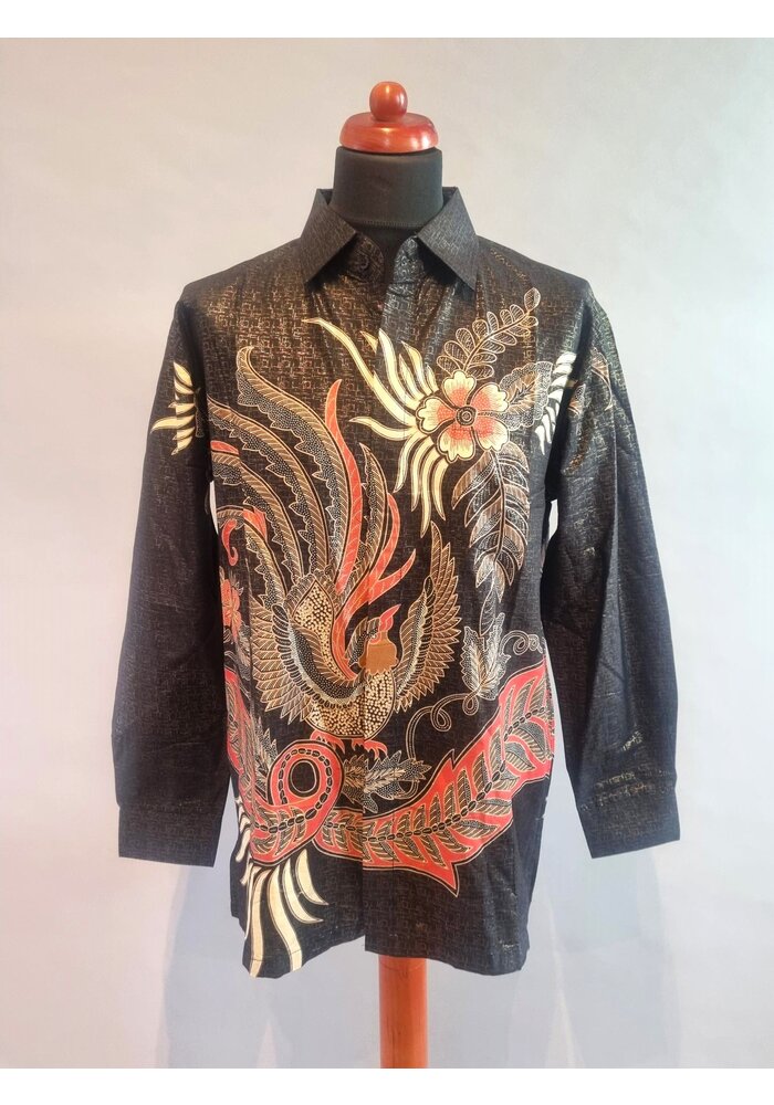 Batik overhemd lange mouw 0804-01