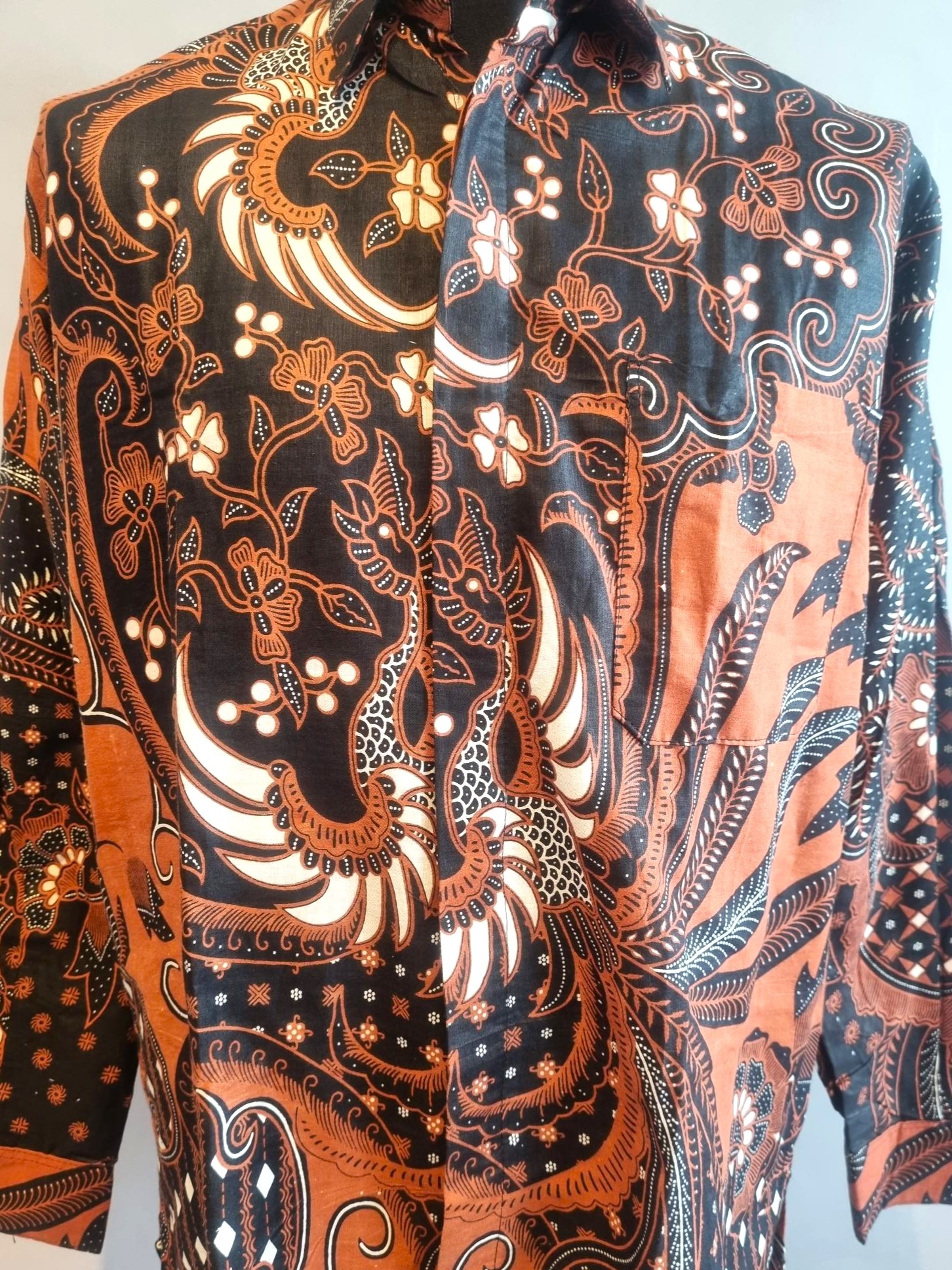 Batik overhemd lange mouw 1808 02