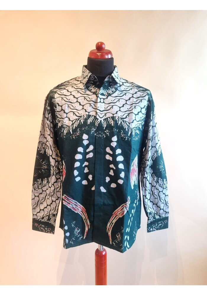Batik overhemd lange mouw 3105-01