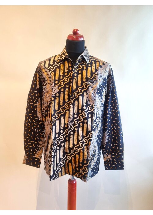 Batik overhemd lange mouw 3105-04