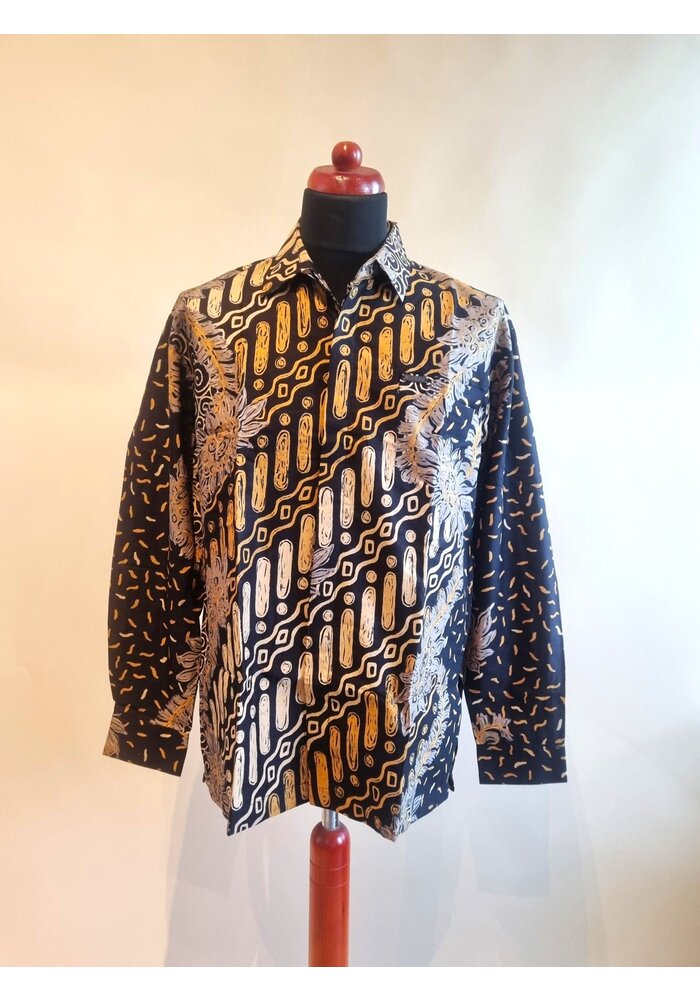 Batik overhemd lange mouw 3105-04