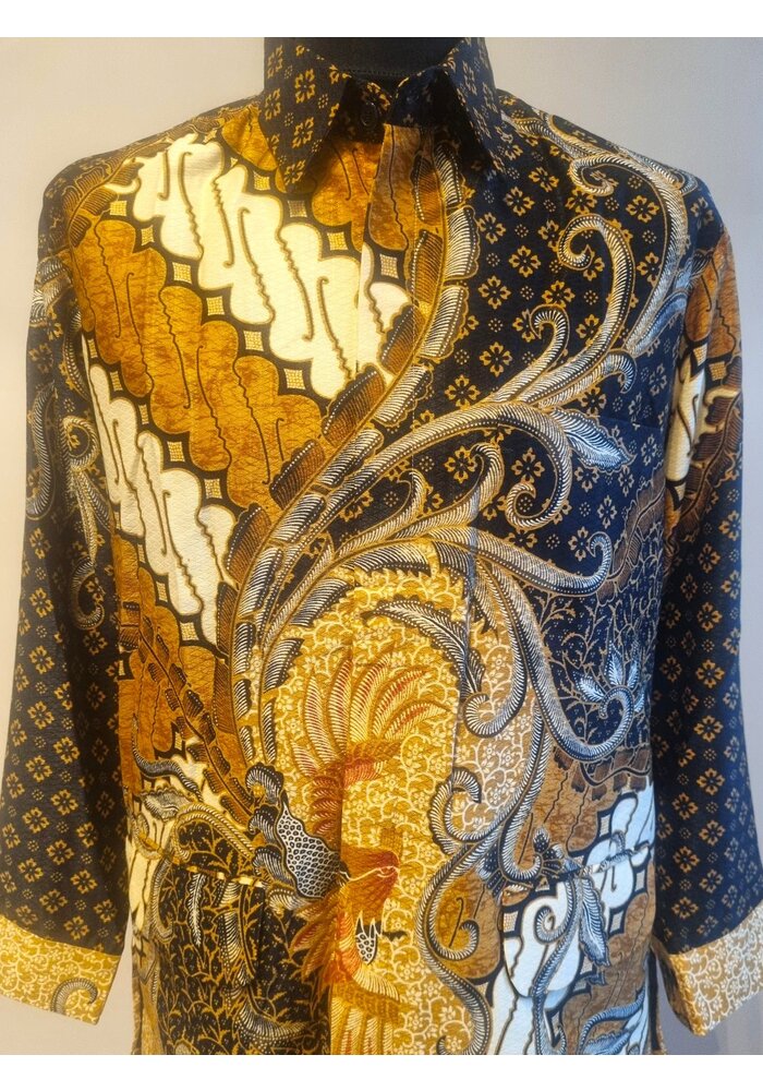 Batik overhemd lange mouw 2206-01